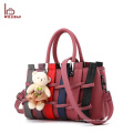 Cute Bear Fashion Lady Shoulder Bag PU bolso de cuero mujeres